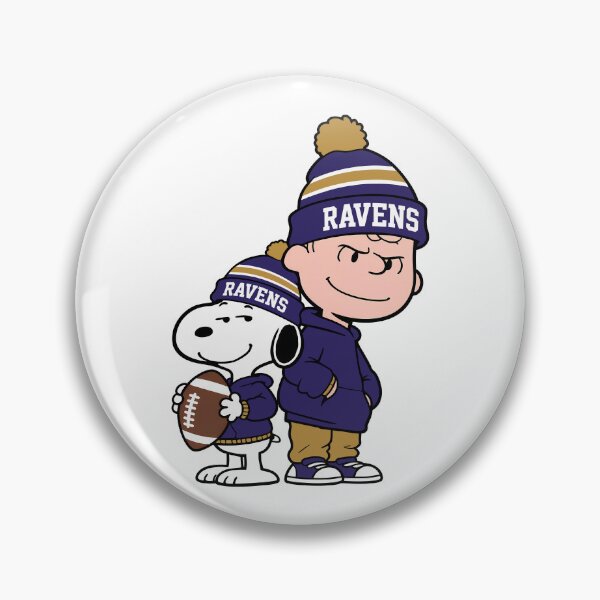 Item preview, Charlie Brown & Snoopy Baltimore Ravens Football Retro F181 designed and sold by GLUVY-THEME.