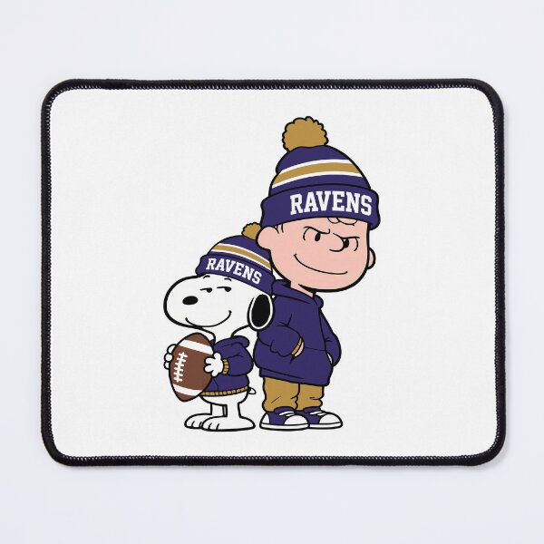 Item preview, Charlie Brown & Snoopy Baltimore Ravens Football Retro F181 designed and sold by GLUVY-THEME.
