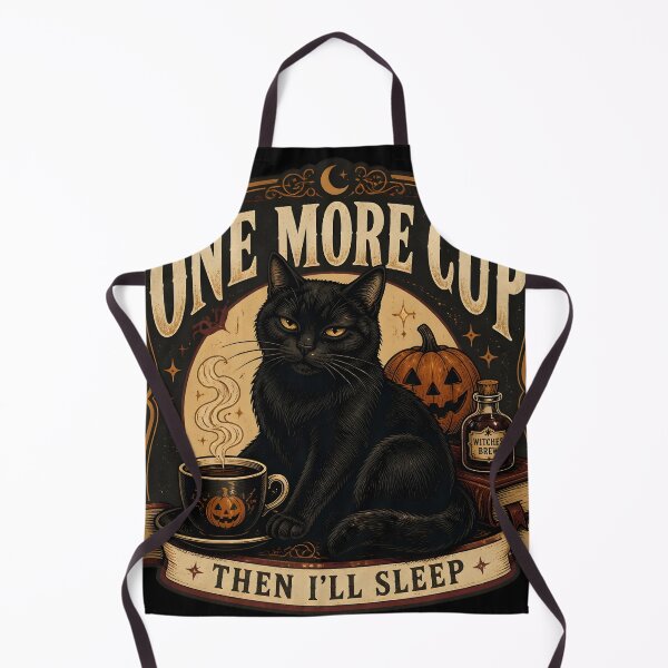 Item preview, One More Cup — Black Cat Halloween designed and sold by RoyesButler.
