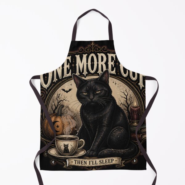 Item preview, One More Cup — Black Cat Halloween designed and sold by RoyesButler.