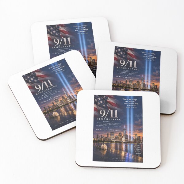 Item preview, We Will Never Forget – September 11 Memorial | Psalm 46:1 KJV designed and sold by     Crowned Canvas Studio ⭐ .