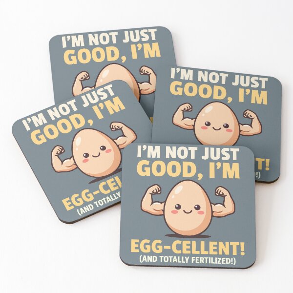 Item preview, Im Egg Cellent Totally Fertilized Funny Muscular Egg designed and sold by Amir Faysal.