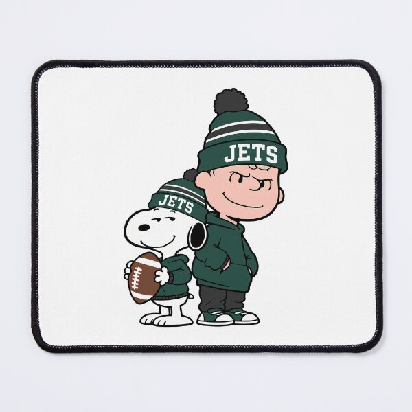 Item preview, Charlie Brown & Snoopy New York Jets Football Retro F182 designed and sold by GLUVY-THEME.