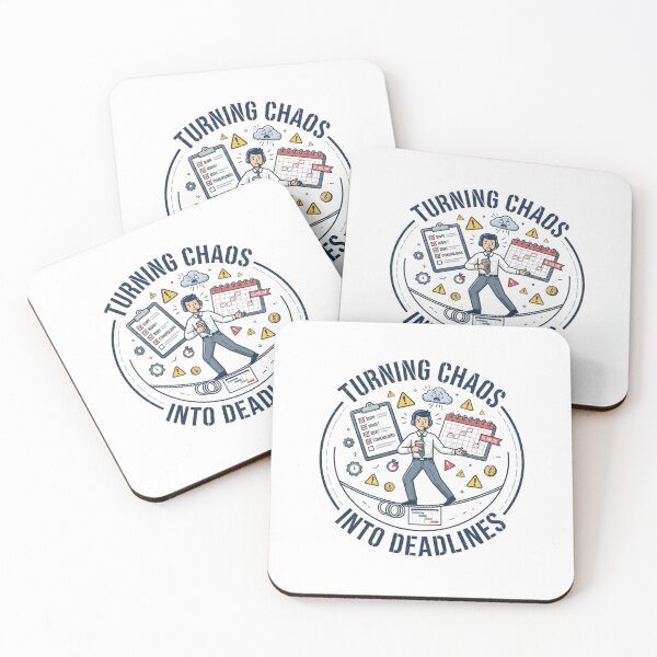 Item preview, Turning Chaos into Deadlines Funny Project Manager PM Life Design designed and sold by KreatoLab.