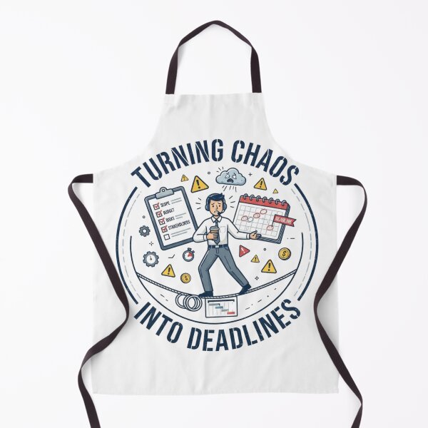Item preview, Turning Chaos into Deadlines Funny Project Manager PM Life Design designed and sold by KreatoLab.