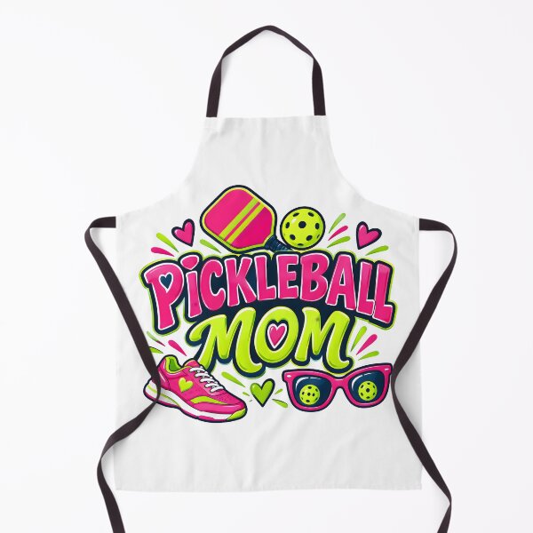 Aperçu de l'œuvre maman joueuse de pickleball, joueuses de pickleball, terrain de pickleball, joueur de pickleball créée et vendue par TrueArtVibes.