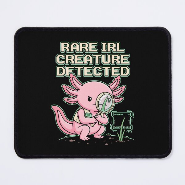 Item preview, Axolotl Rare IRL Creature Detected Gamer Humor designed and sold by SplashTastic.