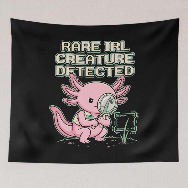 Item preview, Axolotl Rare IRL Creature Detected Gamer Humor designed and sold by SplashTastic.