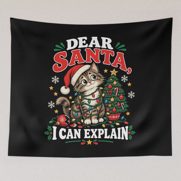 Item preview, Funny Christmas Cat Dear Santa I Can Explain Christmas Gift designed and sold by mraihan.