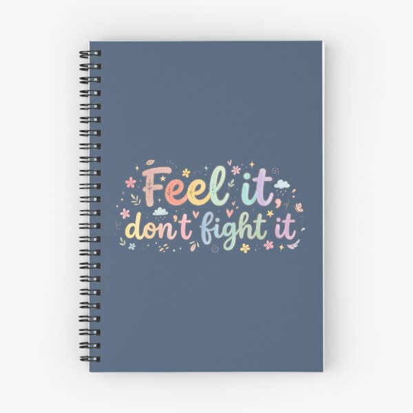 Item preview, Feel It Don’t Fight It – Minimalist Mental Health Quote Sticker | Self Love Aesthetic | Calm Mind Reminder | Soft Life Vibes designed and sold by WallMuseStudio .