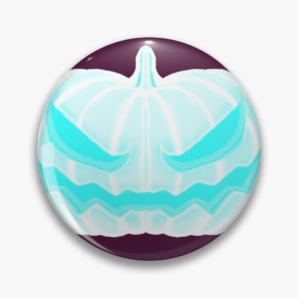Item preview, Neon Cyan Jack-O-Lantern  by Saber Rex designed and sold by WildBerryWorks.