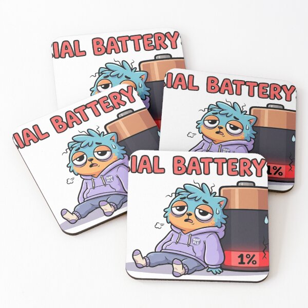 Item preview, Social Battery 1% Funny Introvert Relatable Design designed and sold by meghnad.