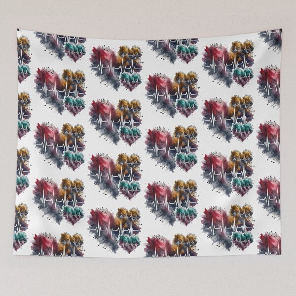 Item preview, Music Heartbeat – Musical Notes & Love Rhythm designed and sold by StyxIND.