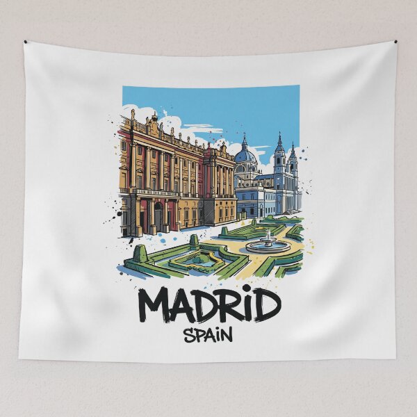 Item preview, Royal Palace of Madrid Spain Art Print designed and sold by Merch by Das Design Studio.