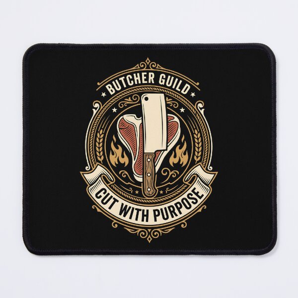 Item preview, Butcher Guild Cut With Purpose Meat Cleaver Emblem designed and sold by SplashTastic.