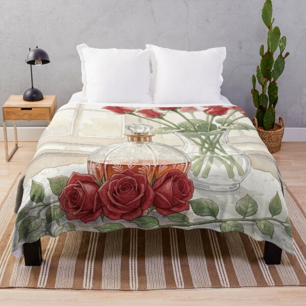 Item preview, Perfume & Red Roses designed and sold by Wordsmith-Cafe.