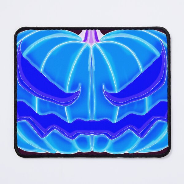 Item preview,  Neon  Blue Jack-O-Lantern  by Saber Rex designed and sold by WildBerryWorks.