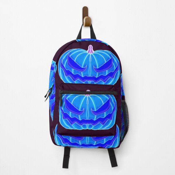 Item preview,  Neon  Blue Jack-O-Lantern  by Saber Rex designed and sold by WildBerryWorks.
