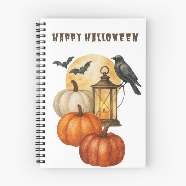 Item preview, Happy Halloween Pumpkin Crow Lantern designed and sold by MuzikAkademik.
