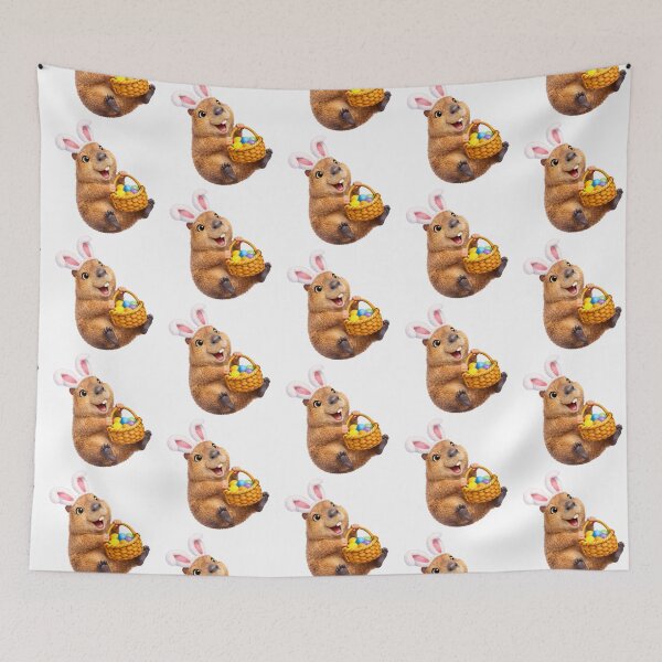 Item preview, Capybara Easter Basket designed and sold by Sillytoe.
