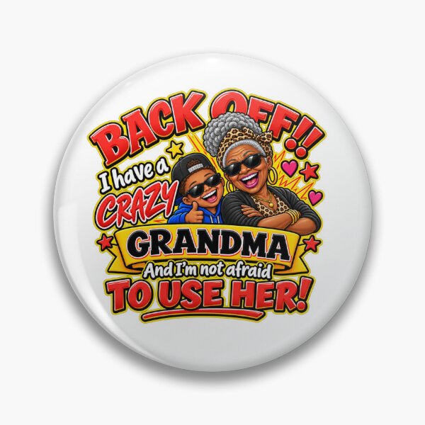 Item preview, Funny Crazy Grandma & Grandson Gift – Back Off Grandma designed and sold by mygiftideas.
