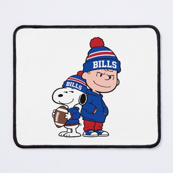 Item preview, Charlie Brown & Snoopy Buffalo Bills Football Retro F186 designed and sold by GLUVY-THEME.