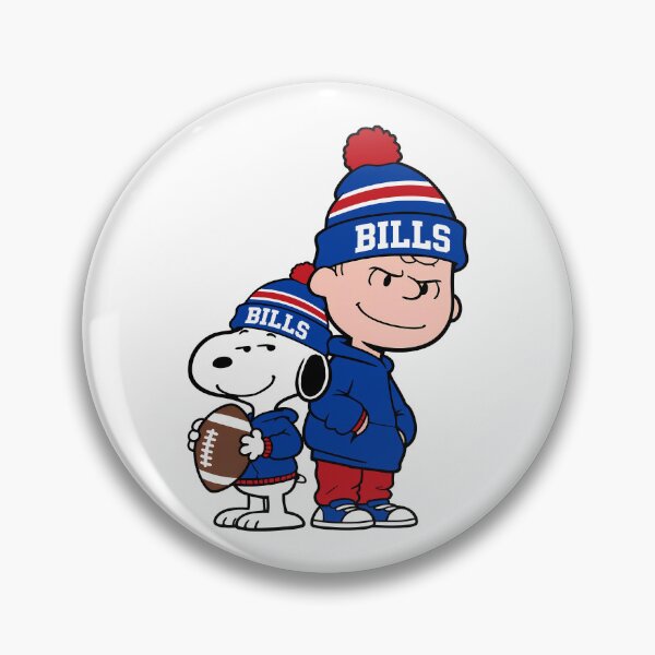 Item preview, Charlie Brown & Snoopy Buffalo Bills Football Retro F186 designed and sold by GLUVY-THEME.