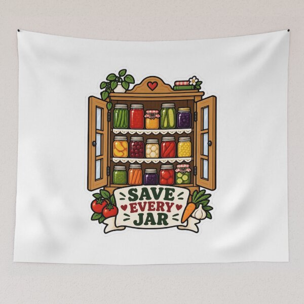 Item preview, Save Every Jar Outline Balkan Household Humor designed and sold by OfficialBalkan.