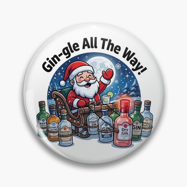 Item preview, Gin‑gle All The Way! – Festive Santa Gin Sleigh designed and sold by JPees.