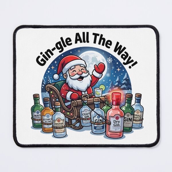 Item preview, Gin‑gle All The Way! – Festive Santa Gin Sleigh designed and sold by JPees.