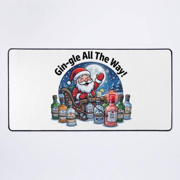Item preview, Gin‑gle All The Way! – Festive Santa Gin Sleigh designed and sold by JPees.