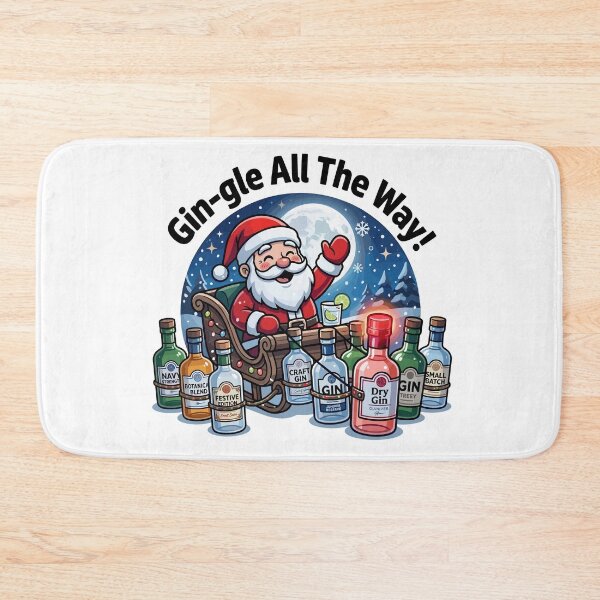 Item preview, Gin‑gle All The Way! – Festive Santa Gin Sleigh designed and sold by JPees.