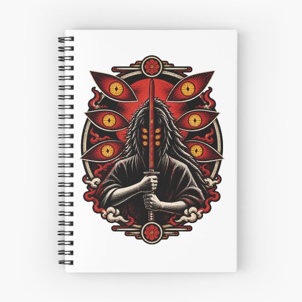 Item preview, Kokushibo Six Eyes Demon Slayer Inspired Artwork Illustration designed and sold by wafflemememaker.