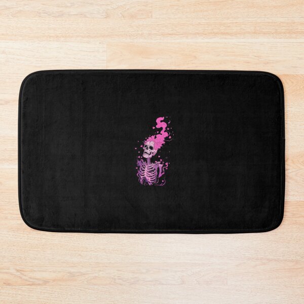 Item preview, Pink Skeleton Burning Hearts Pastel Goth Skull Graphic designed and sold by GrimNest.