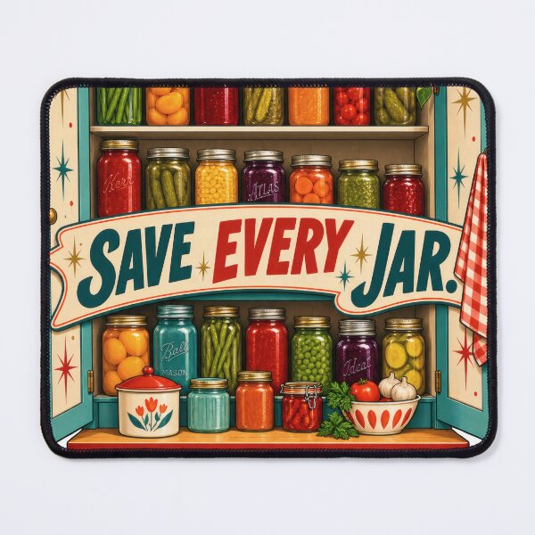 Item preview, Save Every Jar Mid Century Balkan Household Humor designed and sold by OfficialBalkan.