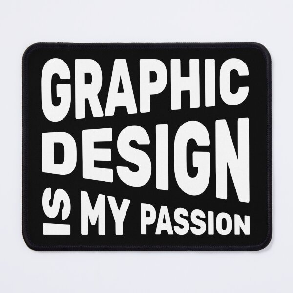 Item preview, Graphic Design Is My Passion (White on Black!) designed and sold by ruchir.online.