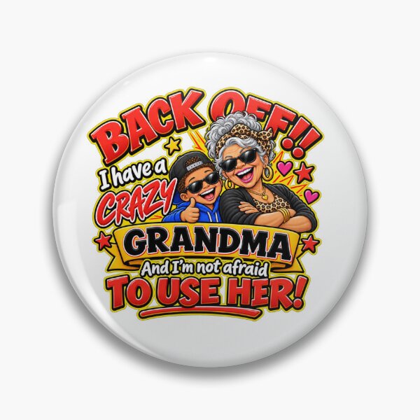 Item preview, Funny Crazy Grandma & Grandson Gift – Back Off Grandma designed and sold by mygiftideas.