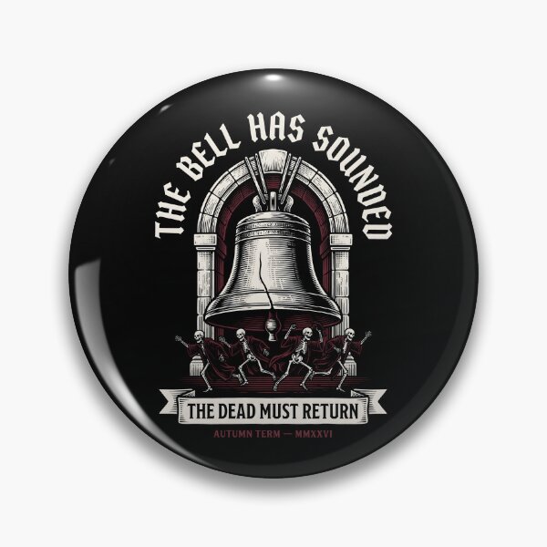 Item preview, Dark Academia Gothic Bell Has Sounded Skeletons Woodcut designed and sold by SplashTastic.