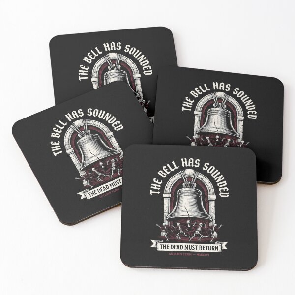 Item preview, Dark Academia Gothic Bell Has Sounded Skeletons Woodcut designed and sold by SplashTastic.