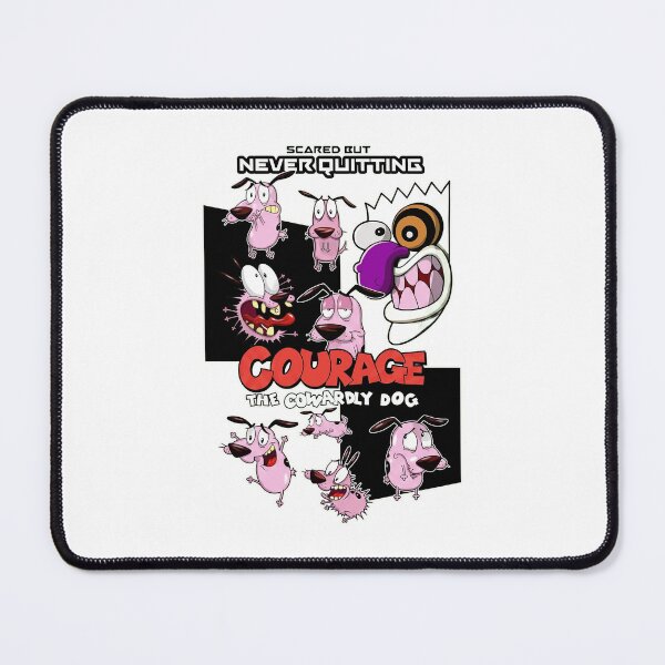 Item preview, Courage Pink Cartoon Dog  designed and sold by quanglinh56.