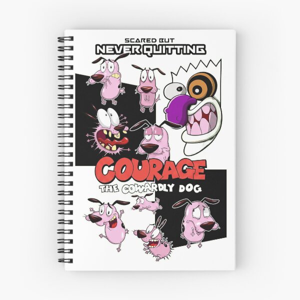 Item preview, Courage Pink Cartoon Dog  designed and sold by quanglinh56.