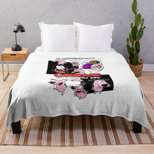 Item preview, Courage Pink Cartoon Dog designed and sold by quanglinh56.