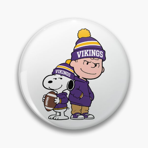 Item preview, Charlie Brown & Snoopy Minnesota Vikings Football Retro F188 designed and sold by GLUVY-THEME.