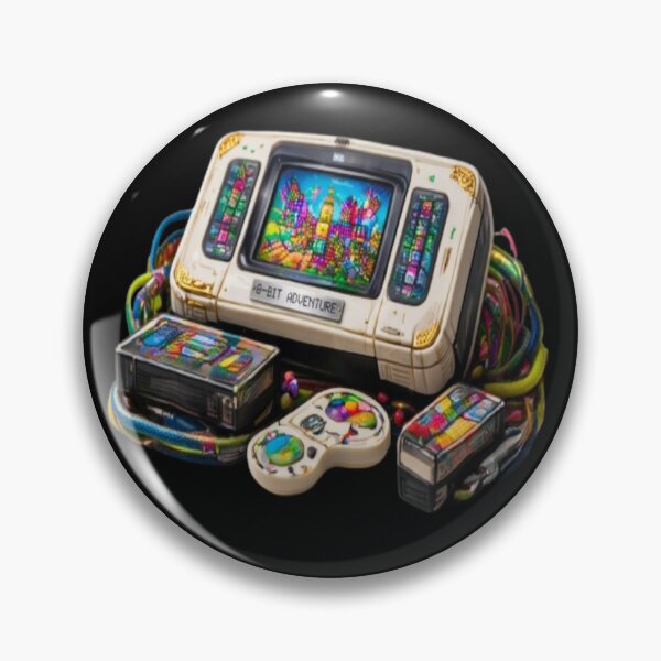 Item preview, 8-Bit Adventure Retro Gaming Console Vintage Aesthetic designed and sold by FABIOLA1970.