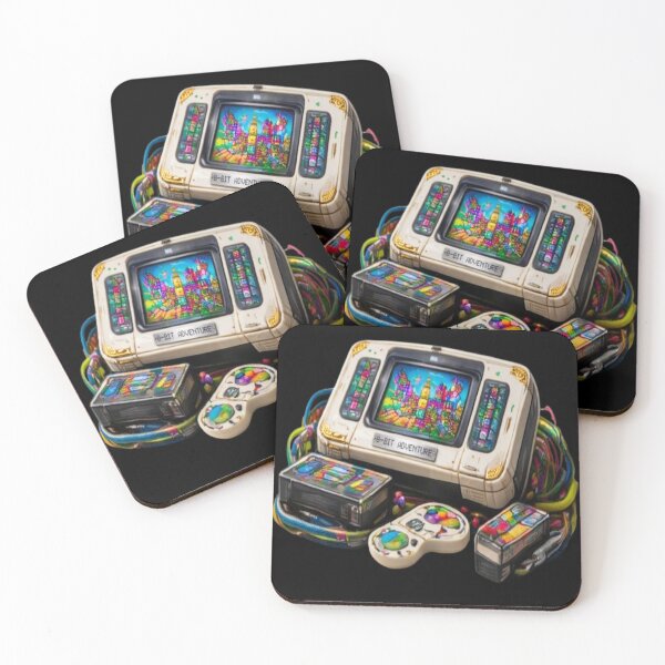 Item preview, 8-Bit Adventure Retro Gaming Console Vintage Aesthetic designed and sold by FABIOLA1970.