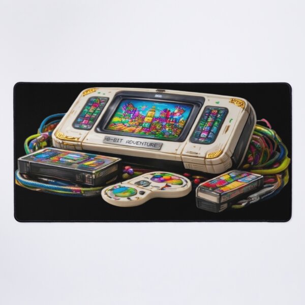 Item preview, 8-Bit Adventure Retro Gaming Console Vintage Aesthetic designed and sold by FABIOLA1970.