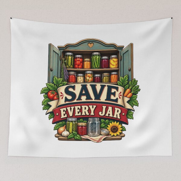 Item preview, Save Every Jar Typography Balkan Household Humor designed and sold by OfficialBalkan.