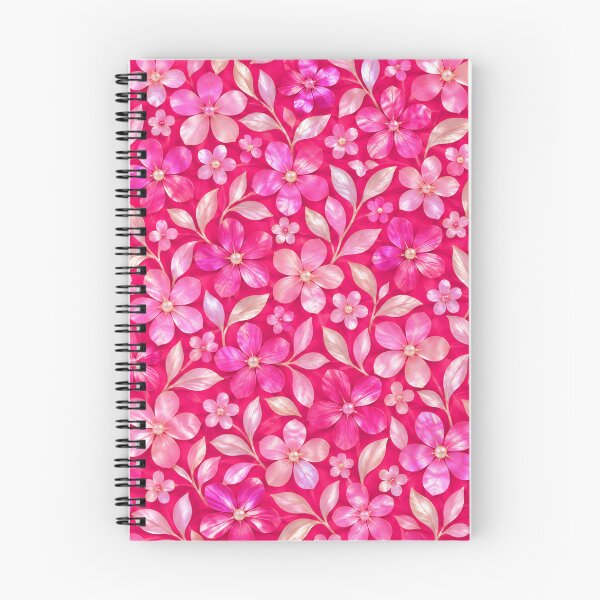 Item preview, Vivid Pink Pearlescent Floral Pattern designed and sold by OLAIZA.