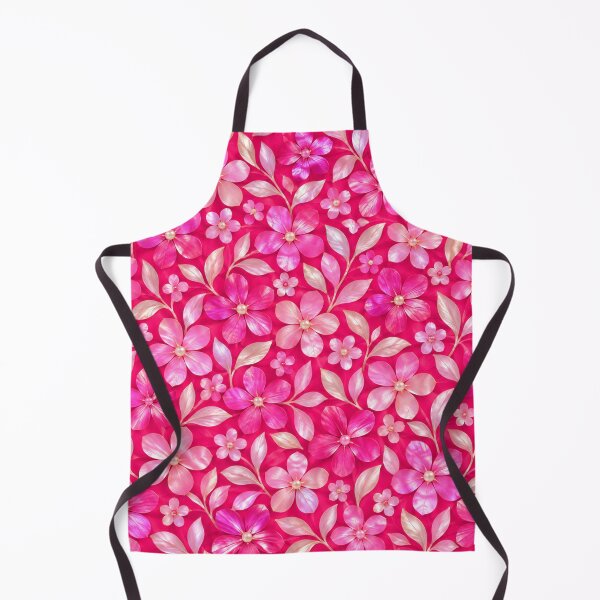 Item preview, Vivid Pink Pearlescent Floral Pattern designed and sold by OLAIZA.