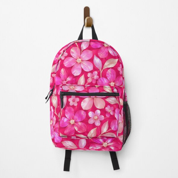 Item preview, Vivid Pink Pearlescent Floral Pattern designed and sold by OLAIZA.